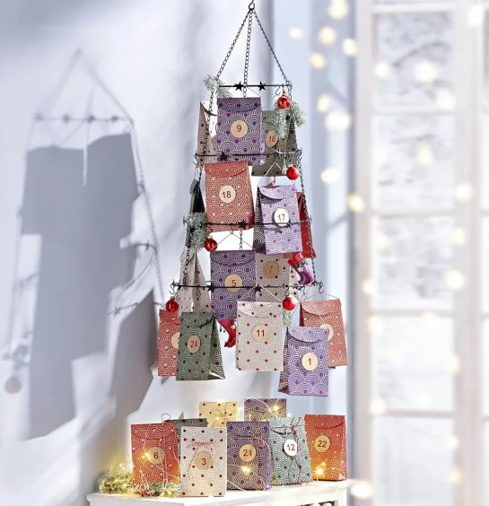 Prázdný adventní kalendář sáčky