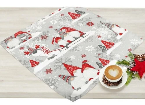 vánoční ubrus se skřítky